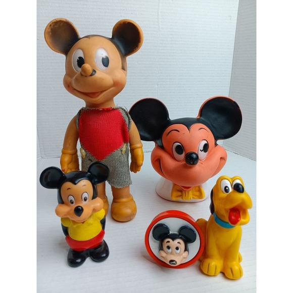 Vintage Mickey Mouse Toy lot . Mickey & Friends. - Picture 2 of 11